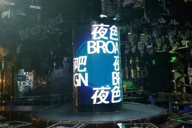 bsportsLED柔性屏亮相夜色酒吧