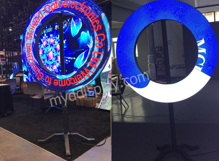 LED圆环屏由扇形屏组成