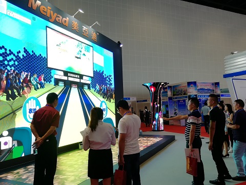 bsports东盟展会LED显示屏现场