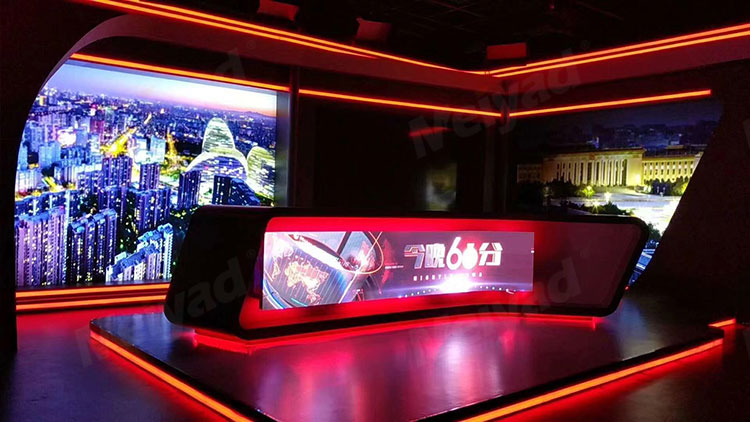 bsportsP2.5柔性屏应用于北京某电视台