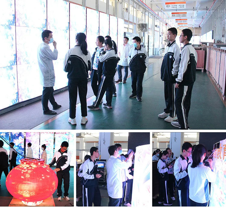 南山实验教育集团南海中学学生来bsports参观工厂