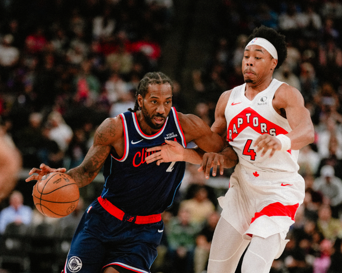 快船变阵防守迎战猛龙 小卡带伤出战助球队大胜